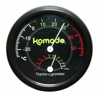 Komodo Thermometer/hygrometer Analoog